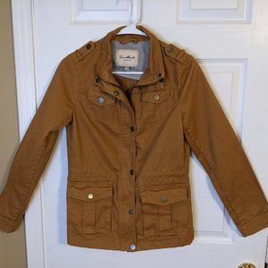 Snobbish Tan/Light Brown Lightweight Cotton Utility Military Jacket - size S
